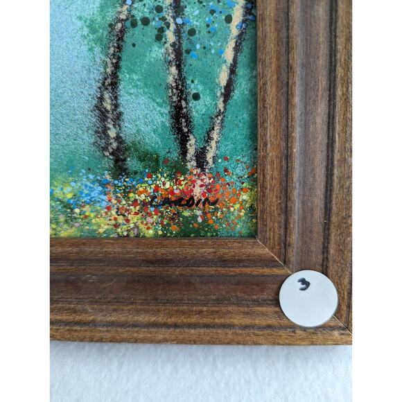 Louis Cardin Lot Of 4 Enamel On Copper Paintings See Photos And Description - Picture 15 of 16